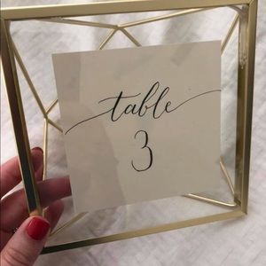 Wedding table numbers